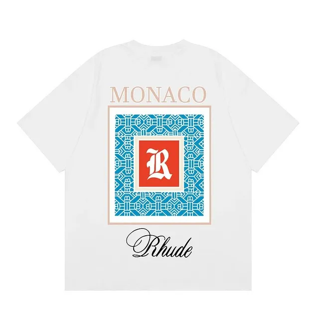 Rhude × Moncler Graphic Tee Monaco Print