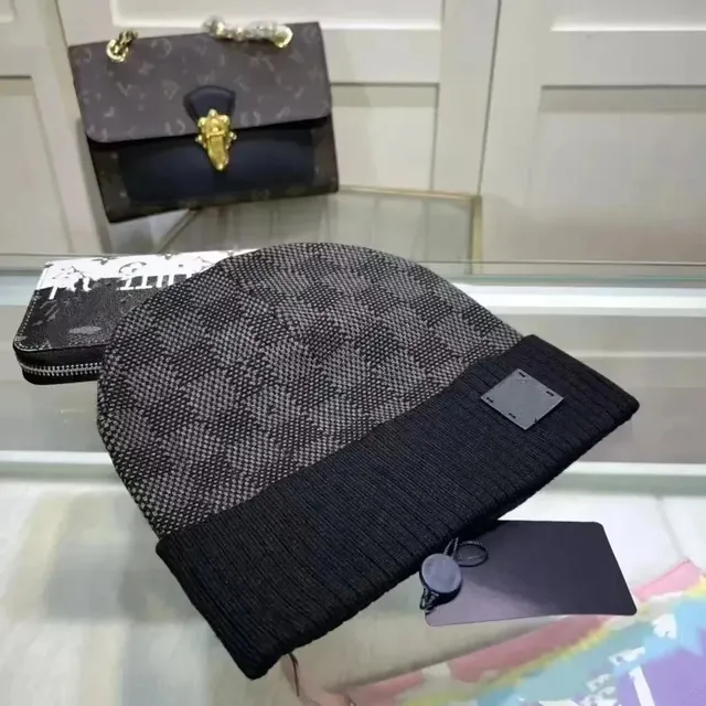Louis Vuitton Knit Beanie Monogram Pattern