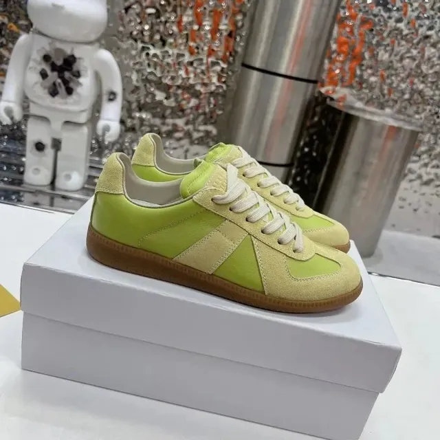 Maison Margiela Future Sneaker Lime Green Suede