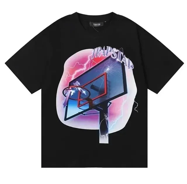 Trapstar Graphic Tee Basketball Hoop Print