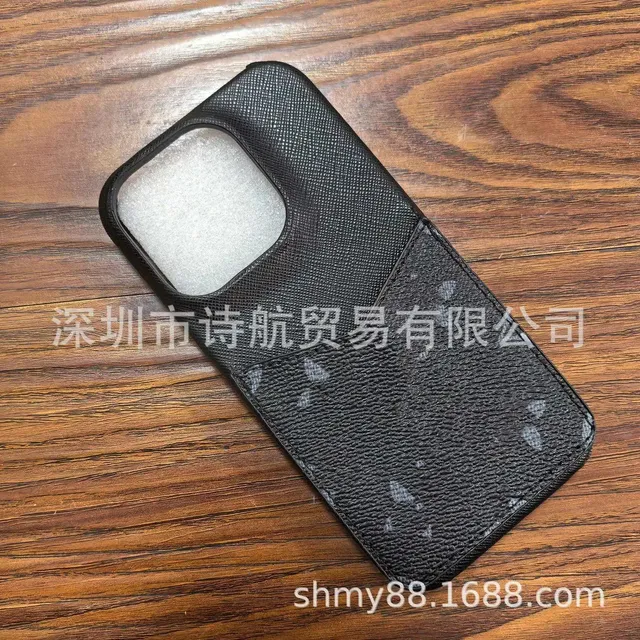 Louis Vuitton Phone Case Saffiano Leather with Monogram Print