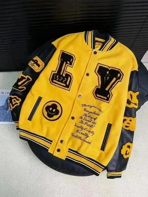Off-White Varsity Jacket Embroidered Logo