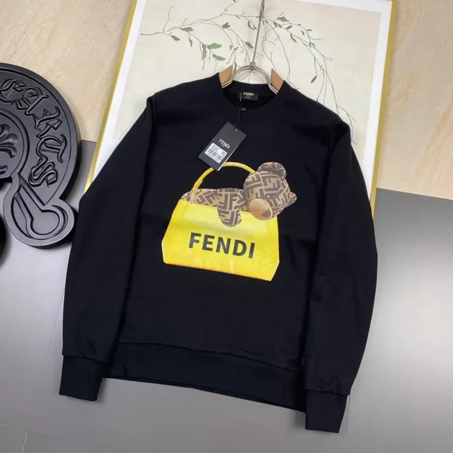Fendi Crewneck Sweatshirt Bag Print