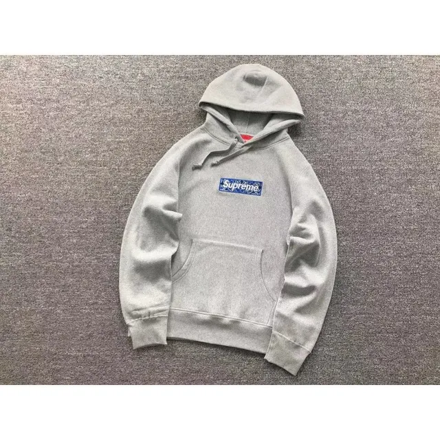 Supreme Box Logo Hooded Sweatshirt Blue Box Logo