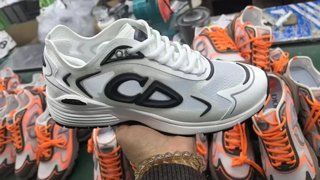 Dior B22 White Black Orange
