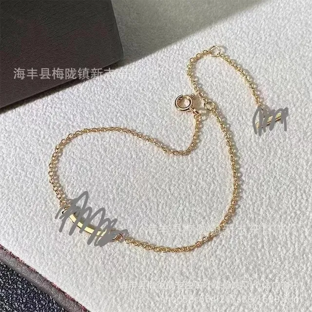 Tiffany & Co. Tiffany T Smile Bracelet Gold Chain