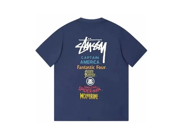 Stüssy Graphic T-Shirt Marvel Characters