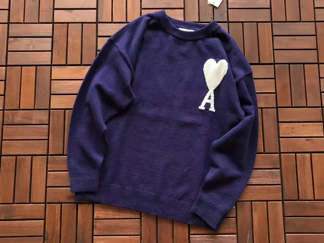 Amiri Knit Sweater Heart Logo