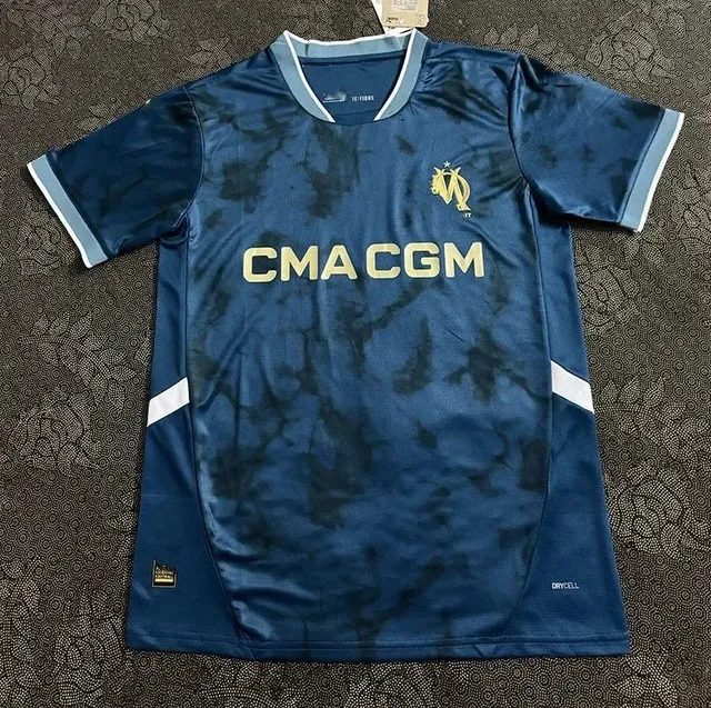 Olympique de Marseille Home Jersey CMA CGM Sponsor
