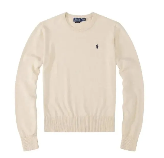 Polo Ralph Lauren Classic Fit Crewneck Sweater Ivory