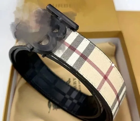 Burberry Check Belt Haymarket Check