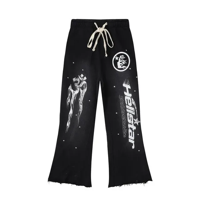 Hellstar Flared Sweatpants Star Print