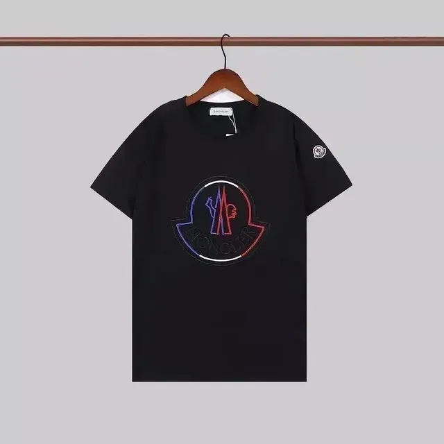 Moncler Logo T-Shirt Neon Outline