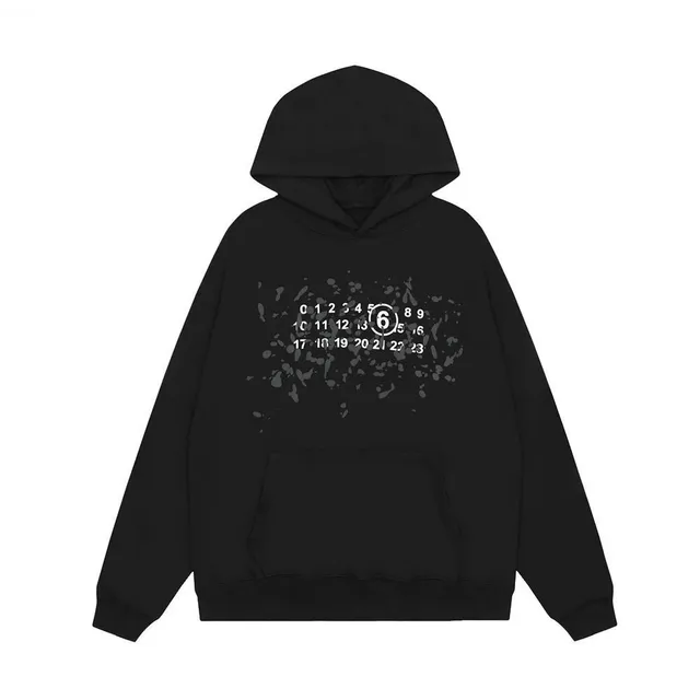 Maison Margiela Hoodie Number 6 Print