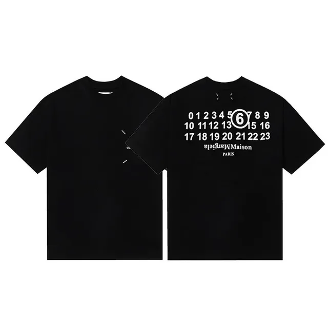 Maison Margiela Number Print Tee White Numbers