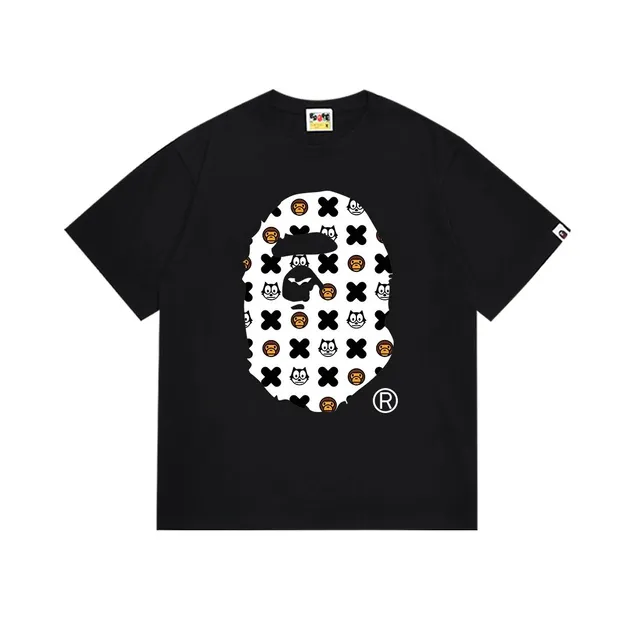 BAPE Shark Tee Ape Head Print