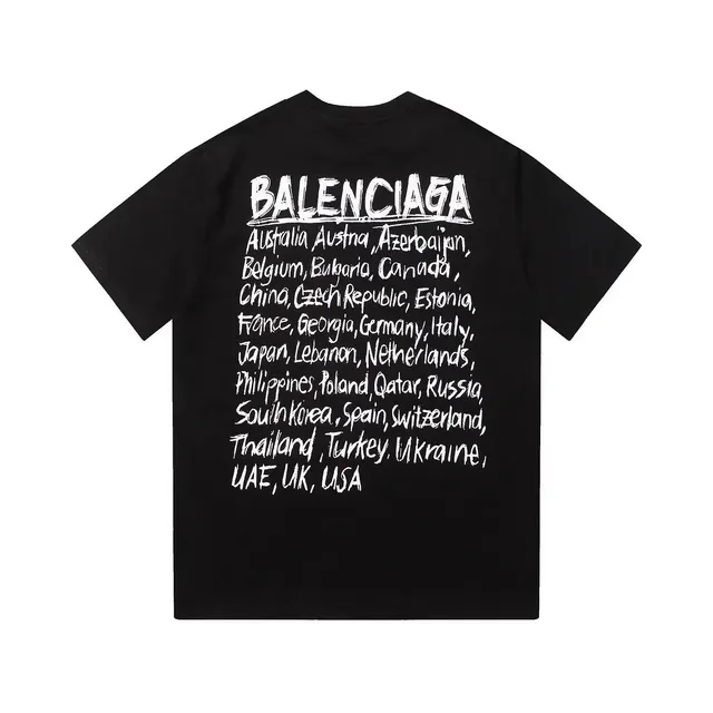 Balenciaga T-Shirt World Countries Print