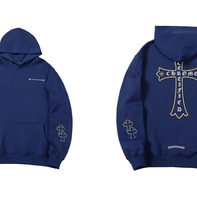 Chrome Hearts Hooded Sweatshirt Cross Embroidery