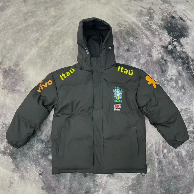 巴西羽绒棉服黑色