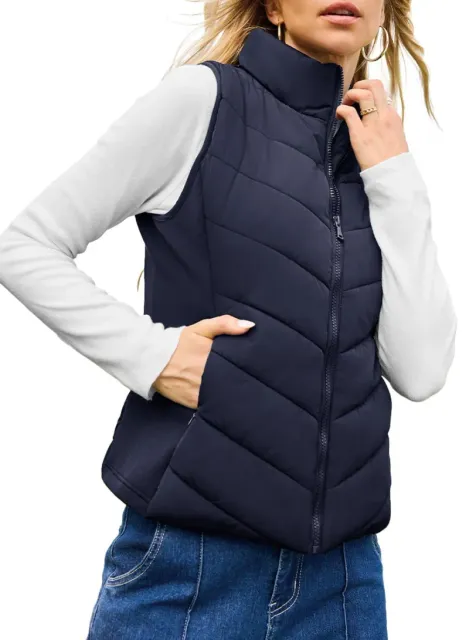 Moncler Quilted Puffer Vest Navy