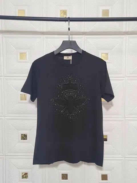 T-Shirt Crystal Bee Embroidery