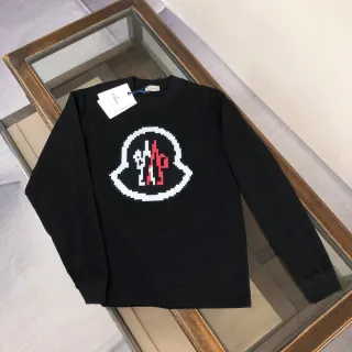 Moncler Logo Knit Sweater Pixelated Logo
