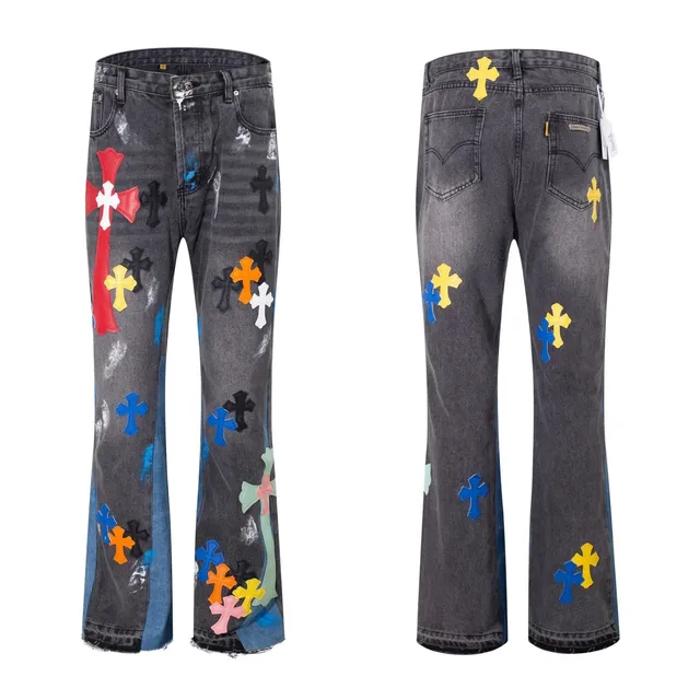 Chrome Hearts Cross Patch Jeans