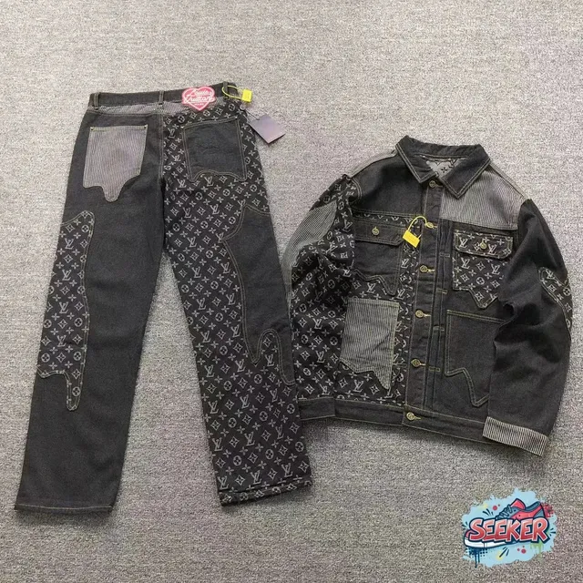 Louis Vuitton Denim Jacket and Pants Set