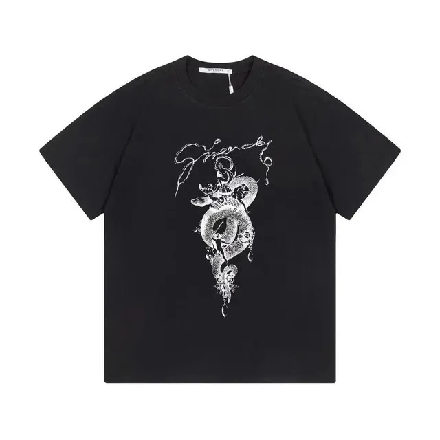 Givenchy Graphic T-Shirt Snake Print