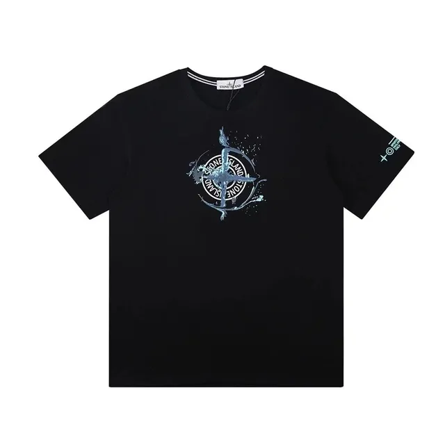 Stone Island T-Shirt Compass Logo Print
