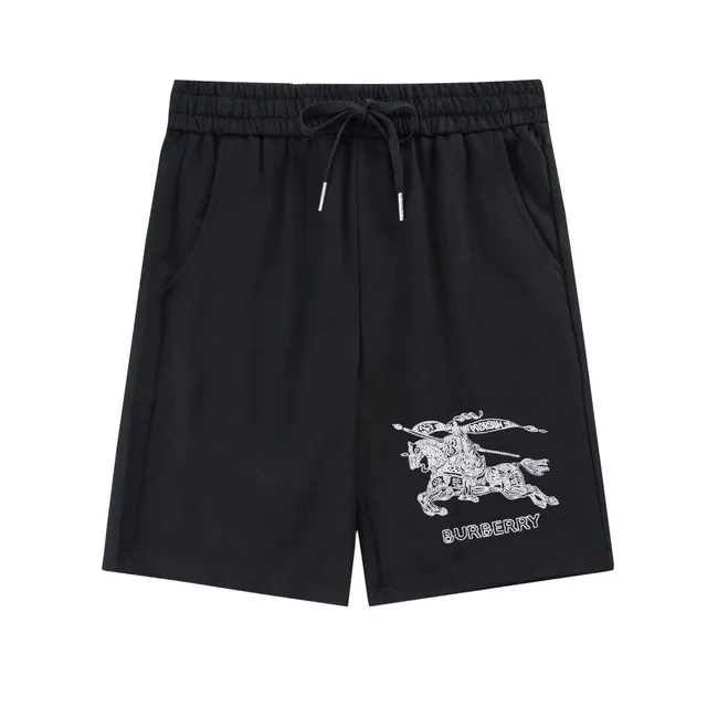 Burberry Equestrian Knight Shorts Crystal-Embroidered