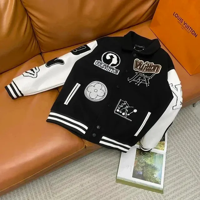 Louis Vuitton Varsity Jacket Embroidered Logo Patch
