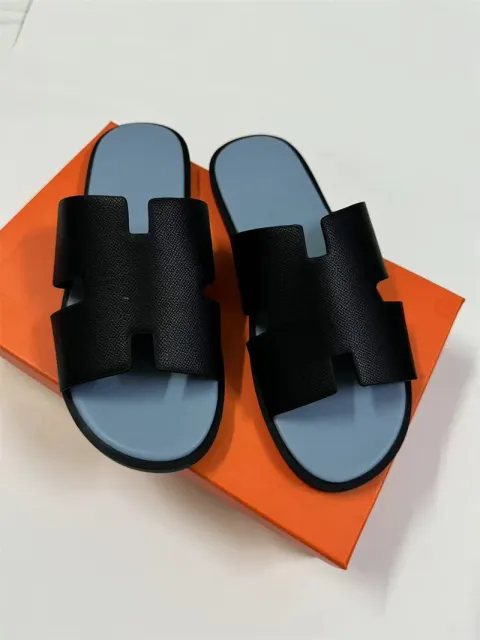 Light blue + black palm print