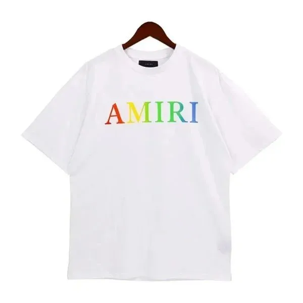 Amiri Logo T-Shirt Rainbow Logo