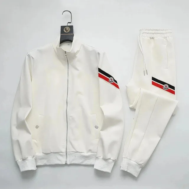 Moncler Track Suit Red Black Stripe
