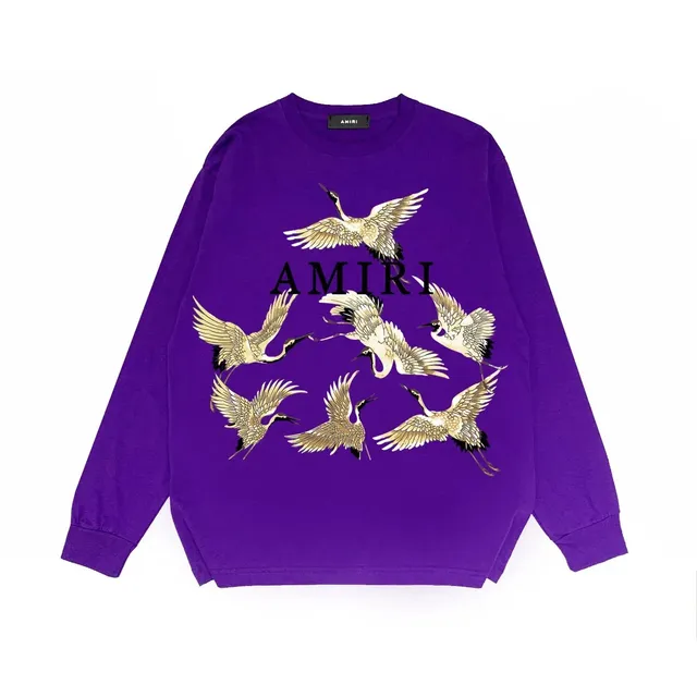 Amiri Crewneck Sweatshirt Crane Print