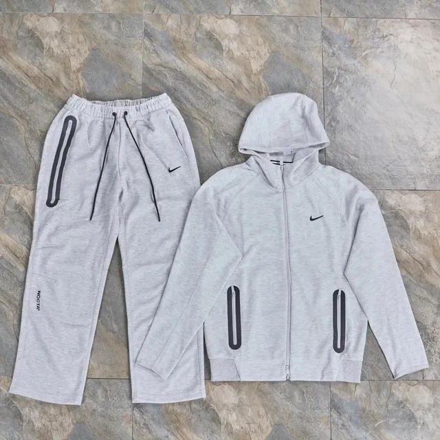 Nike × NOCTA Tech Fleece Hoodie and Joggers Heather Grey