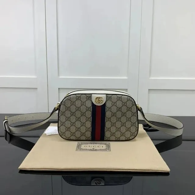 Gucci GG Marmont Mini Crossbody Web Stripe