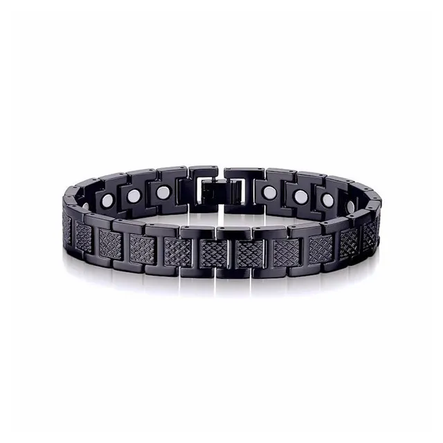 Chrome Hearts Link Bracelet Textured Black