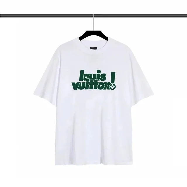 Louis Vuitton Logo T-Shirt Green Monogram Print