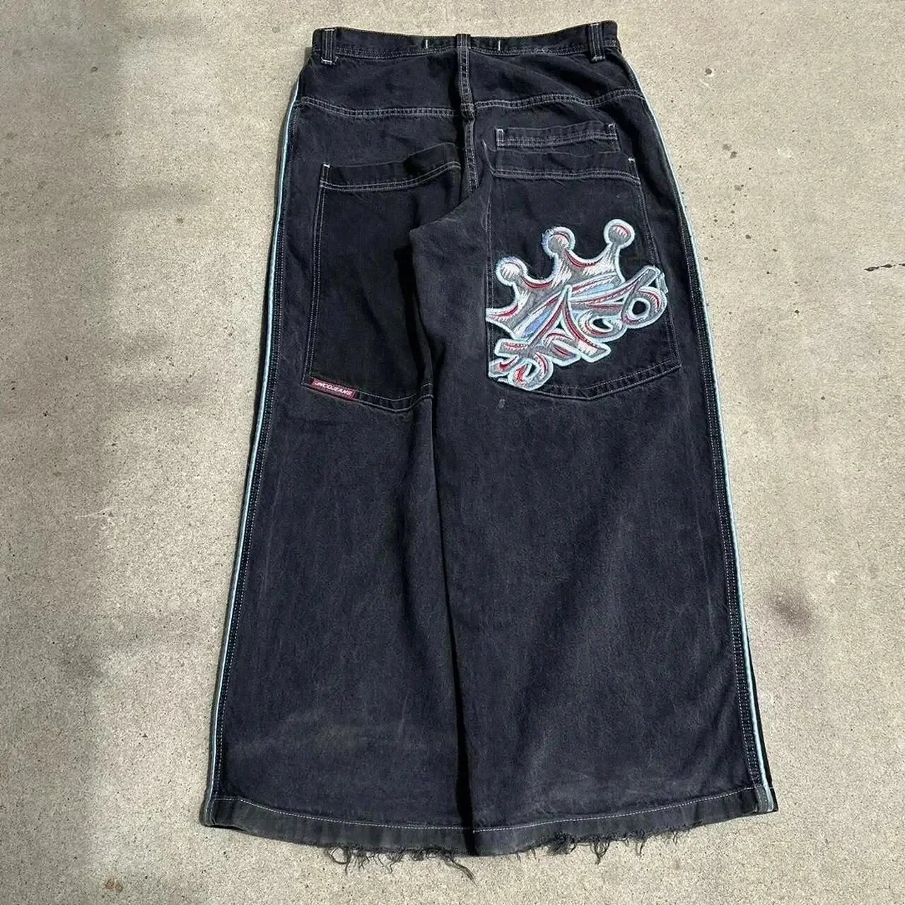 Logo Patch Racer JNCO Baggy Jeans Crown Logo Patch — W2C Links & Where to Cop
