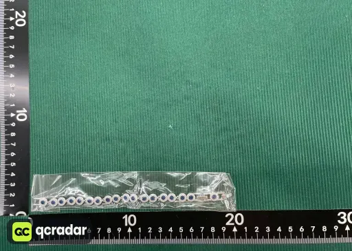 蓝水晶罗马白金手链