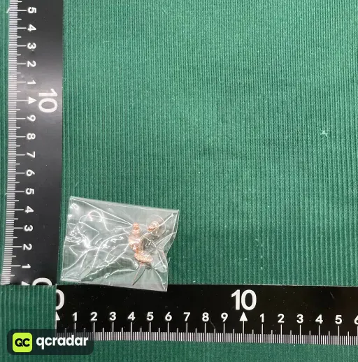 白水晶罗马玫瑰金耳钉