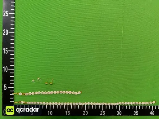 白水晶罗马黄金【项链手链耳钉】套装