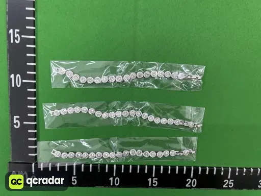 白水晶罗马白金手链