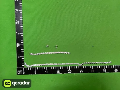白水晶罗马白金【项链手链耳钉】套装
