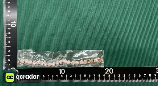 白水晶罗马玫瑰金手链