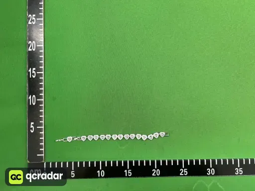 爱心罗马白金手链