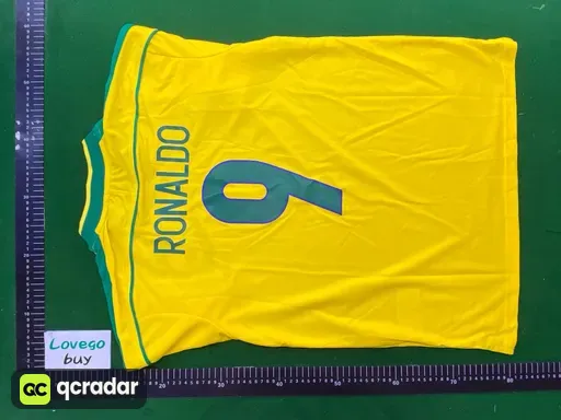 1998 brazil home custom #9 jersey