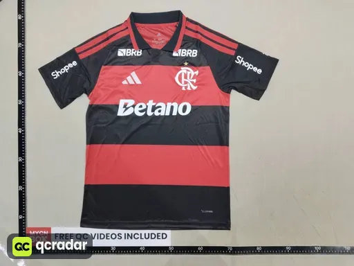 2627 flamengo home jersey (full advertising)